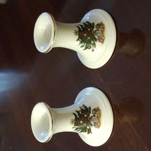 Kashima Christmas candlestick holders